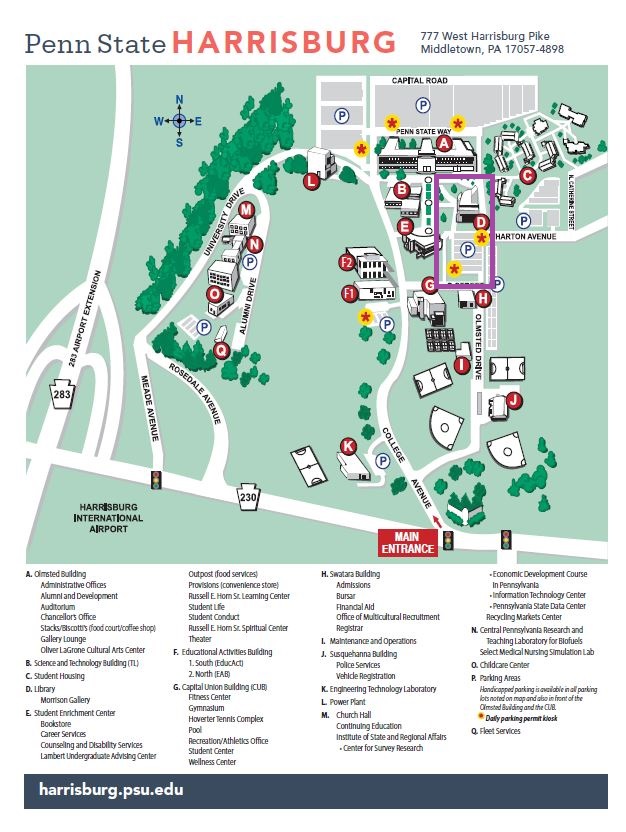Penn State Harrisburg Campus Map | Zoning Map